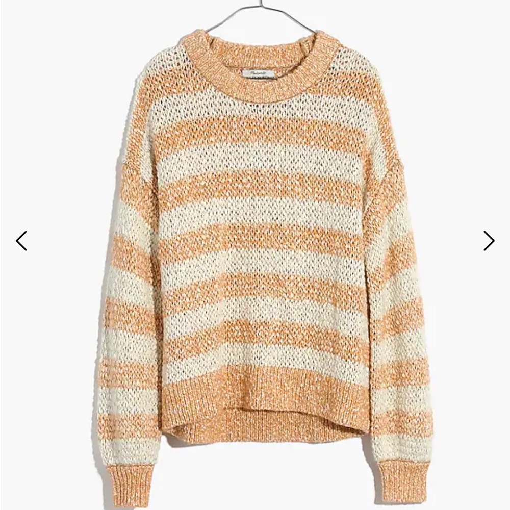 Madewell Baez Pullover Sweater in Stripe, Size M